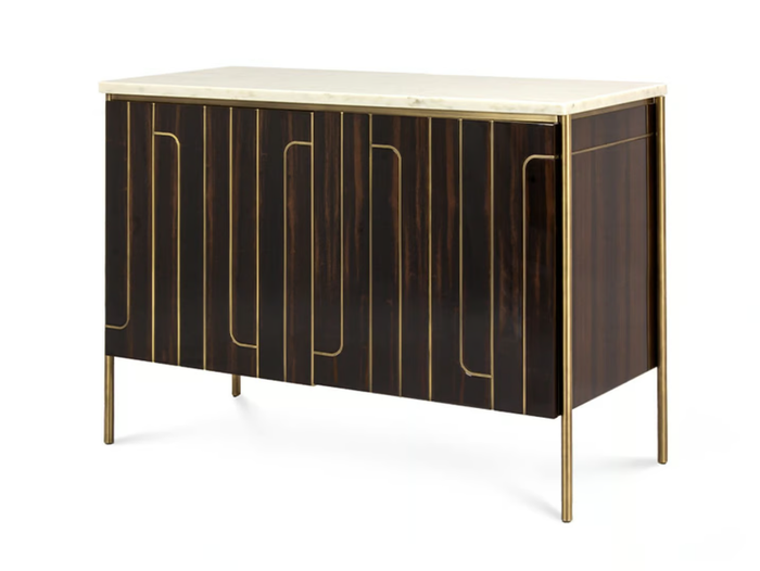 CUVRA - Ebony sideboard with Estremoz marble top _ JOSÉ LEITE DE CASTRO